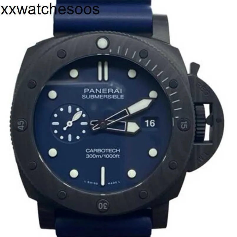 Designer Watch Paneraiss Watch Mechanical Diving Quarantaquattro Blu Abisso PAM01232 Blue Ddaax