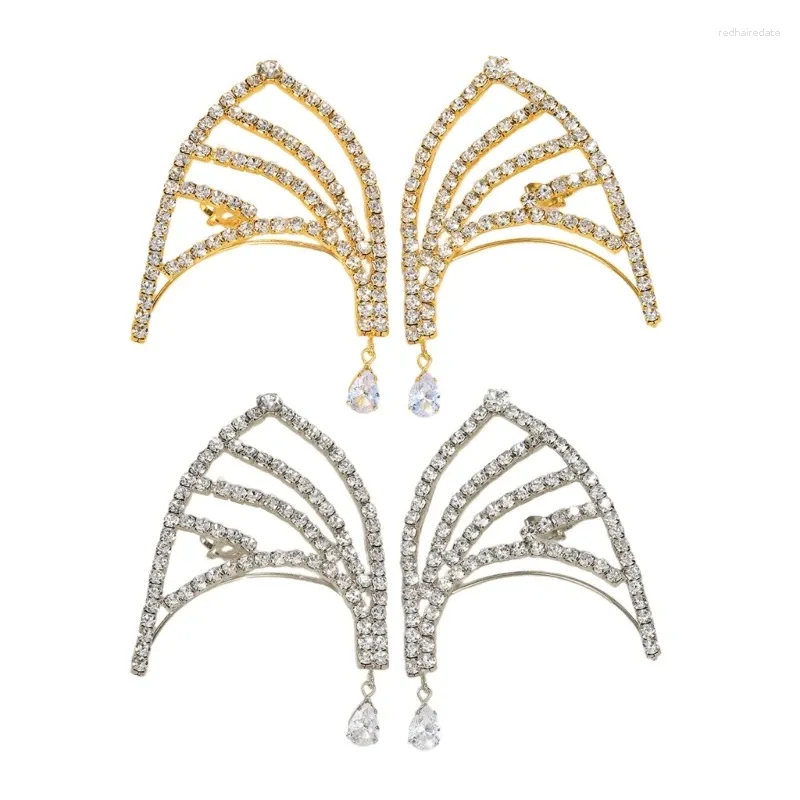 Orecchini schienali Accessori per polsini eleganti Clip unici clip delicati ganci per donne alla moda