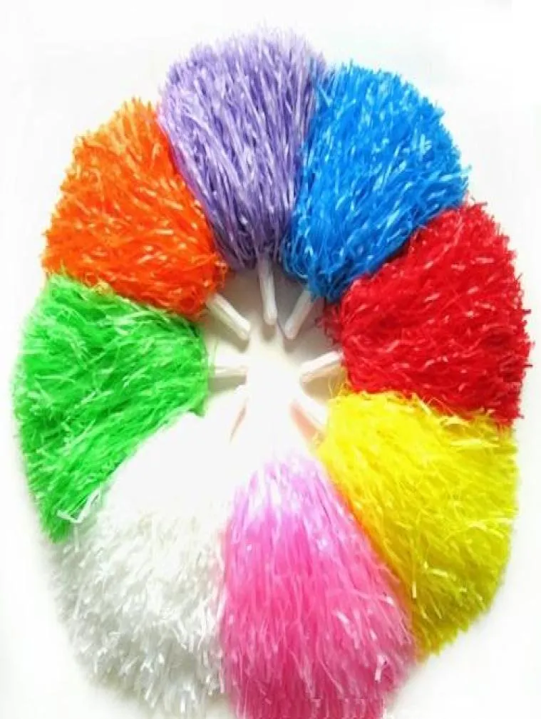 Pom Poms Cheerleading Cheer Cheerleading Supplies Square Dance Props Color Can Choose Flower Dance Cheerleading Team Handbal3615347