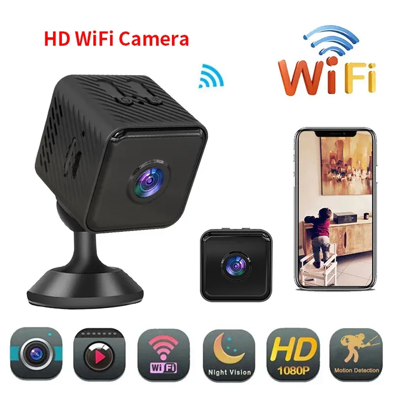 Sistema X2 Mini Câmera 1080p HD Visão noturna Visão interna Wi -Fi Segurança da câmera Visualização remota Came de detecção de movimento de câmera sem fio