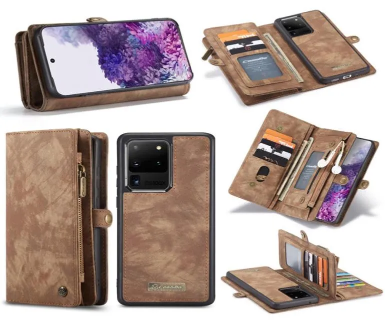 Plånbokfodral för Samsung Galaxy S23 S22 S21 Obs 20 10 Luxury Pu Leather Phone Case stötsäker mjuk TPU -bakslag för iPhone 14 15193785