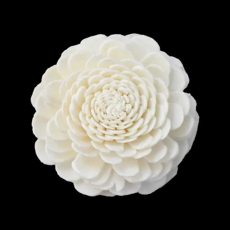 Fragranza 10pcs 8,5/6 cm Chrysanthemum Sola Wood Flower for Fragrance Diffusore Essential Accessori Diffusione di Accessori Simulazione Fiore L410