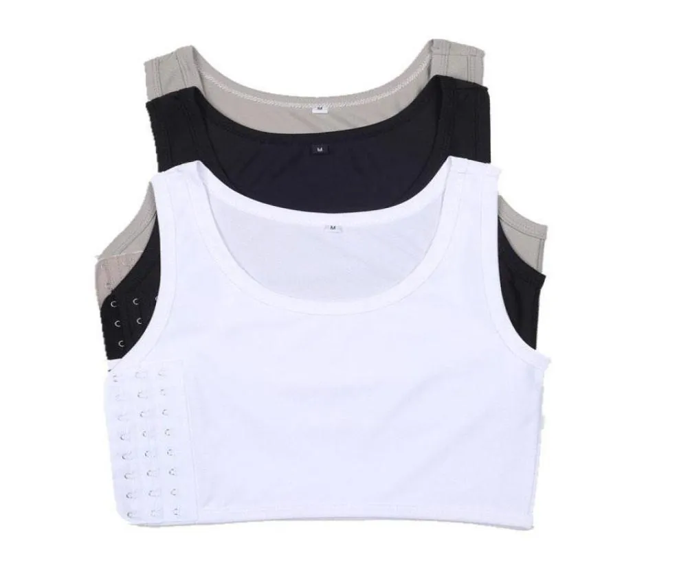 Women039s Shapers Chest Breast Binder Plus Size Tomboy Trans Short Shaper Corset Les Lesbian Undershirt Women Cosplay Vest Tank2882795