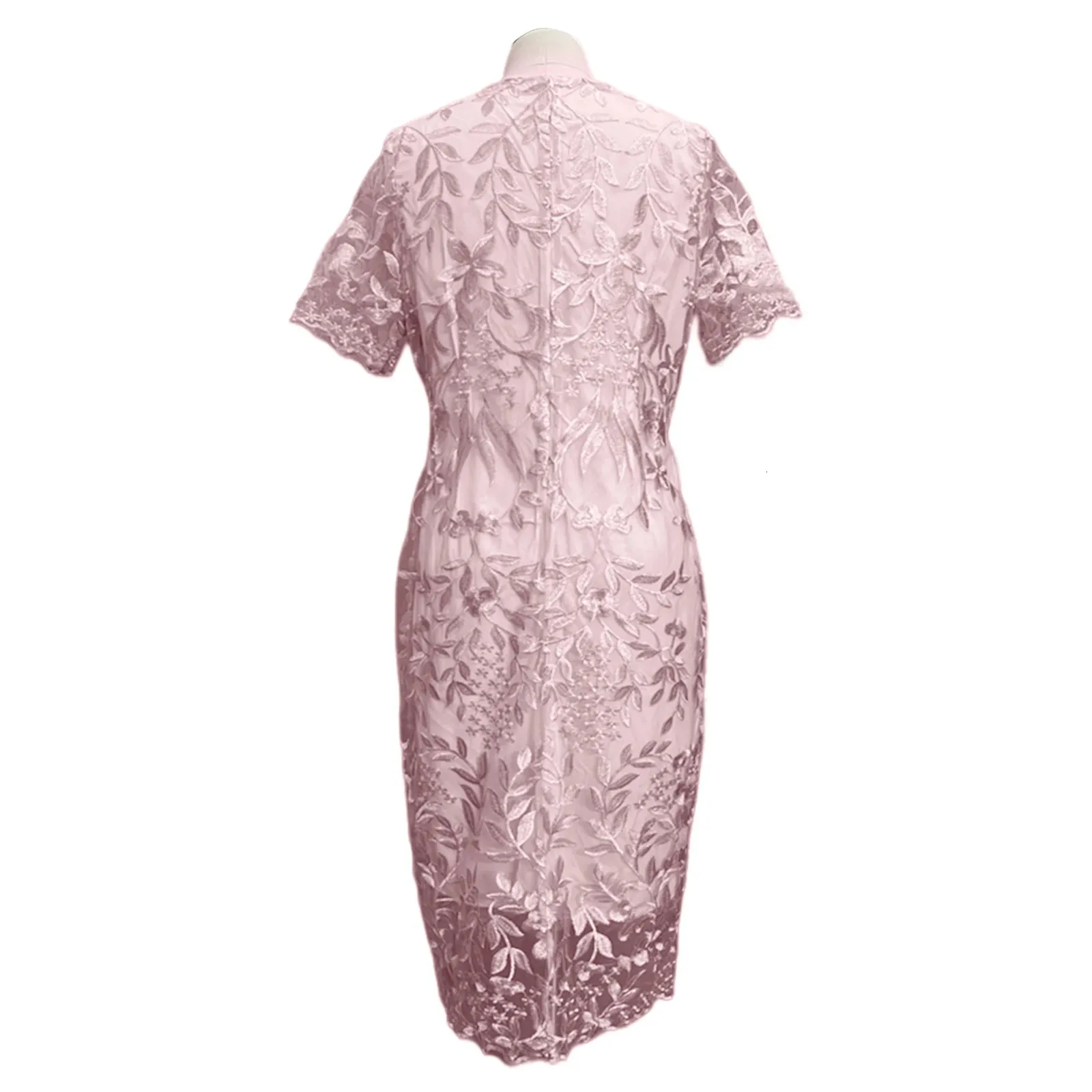 Plus Size Ruched Midi Dress Elegant Crochet Lace... From Landong01, $21.21  | DHgate.Com