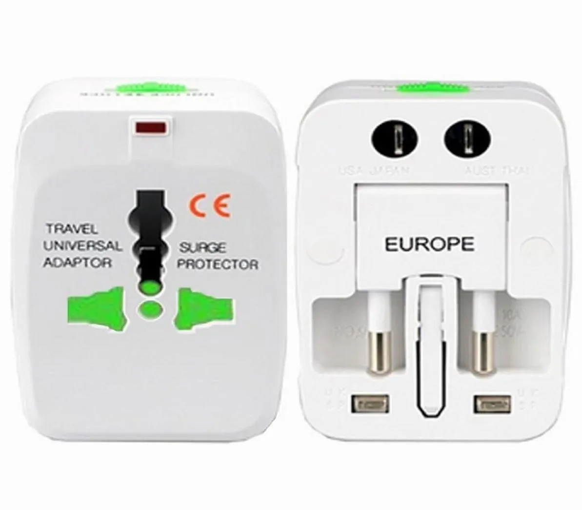 Whole 50pslot All in One Universal Plug Adapter World Travel ACDC Power Socket Charger Adaptors with AU US UK EU Converter p5499797