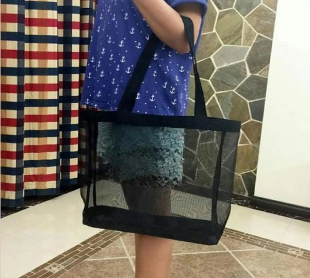 sellClassic shopping mesh Bag luxury pattern Travel Bag Women Wash Bag Cosmetic Makeup Storage mesh Case3373195