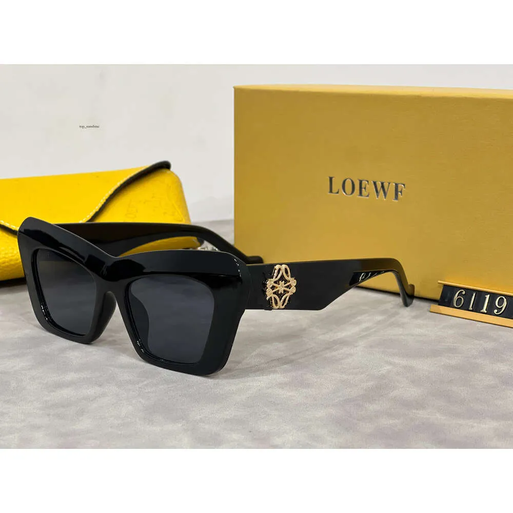 Мужские солнцезащитные очки дизайнер Loewf Женская квадратная рама