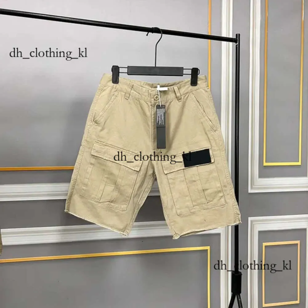 Men's Designer Shorts Pockets Work Five-Piece Stone Pants Womens Summer Sweatpants Multi-Function Thigh Islands Pants Short Casual Loose High Street 737