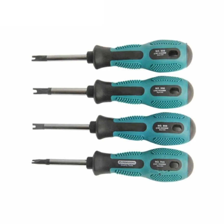 Handverktyg 4st SCREWRIVER SET BITS U Fork Typ Magnet Slitted Screw Driver Multifunktion Hemreparationsverktyg2534008