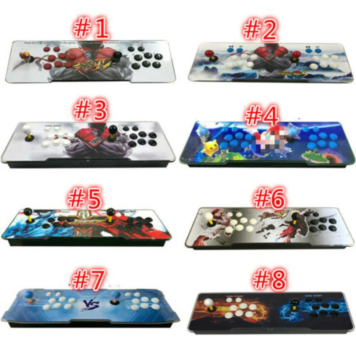 Wireless 3D Play Console 9D Series Fighting Machine 8800 Games Rocker Arcade TV Game Console4944777