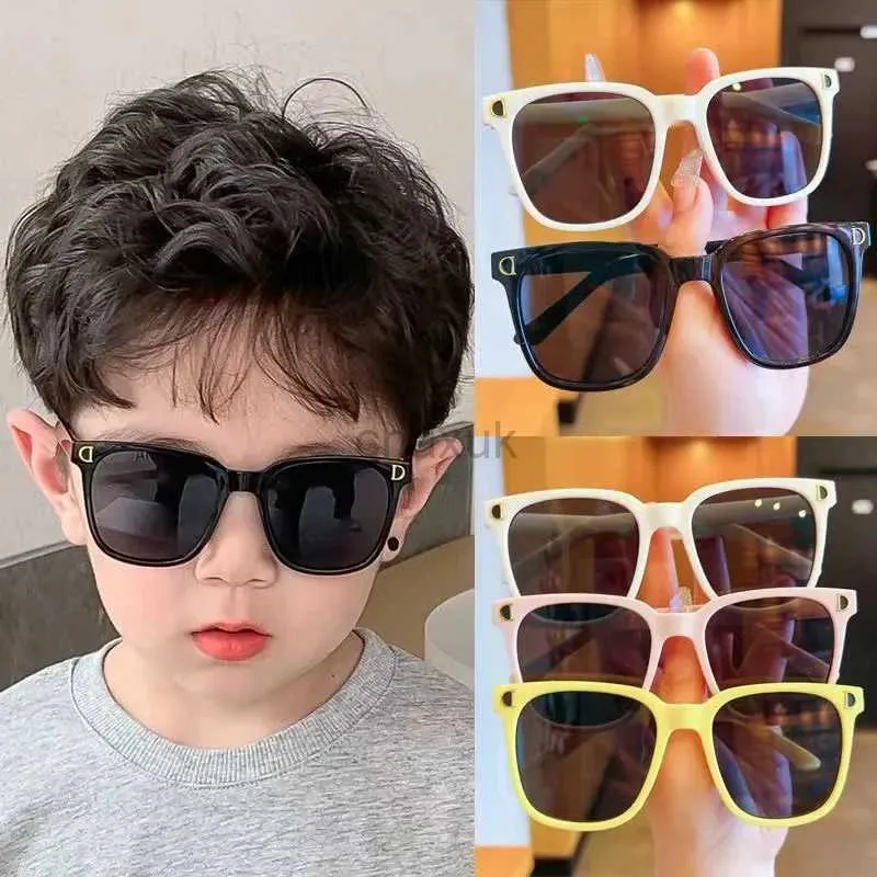 Okulary przeciwsłoneczne Dzieci okulary przeciwsłoneczne moda kwadrat dzieci okulary przeciwsłoneczne chłopiec dziewczyna gogle gogle dla dzieci 6 kolorów opcjonalne UV400 24416