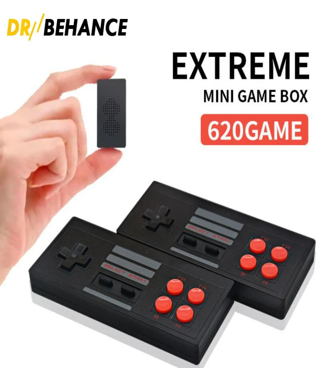 Extreme Super Mini Box 24G sem fio gamepad console de jogo portátil 620Games Retro 8 bits Suporte TV Output1678419