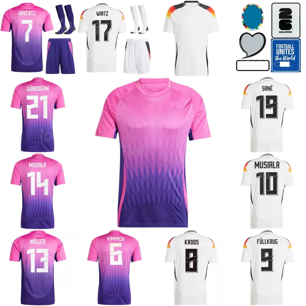 2024 Euro Cup Mens And Kids Youth Soccer Uniforms Wholesale With MITTELSTADT, HAVERTZ, WIRTZ9