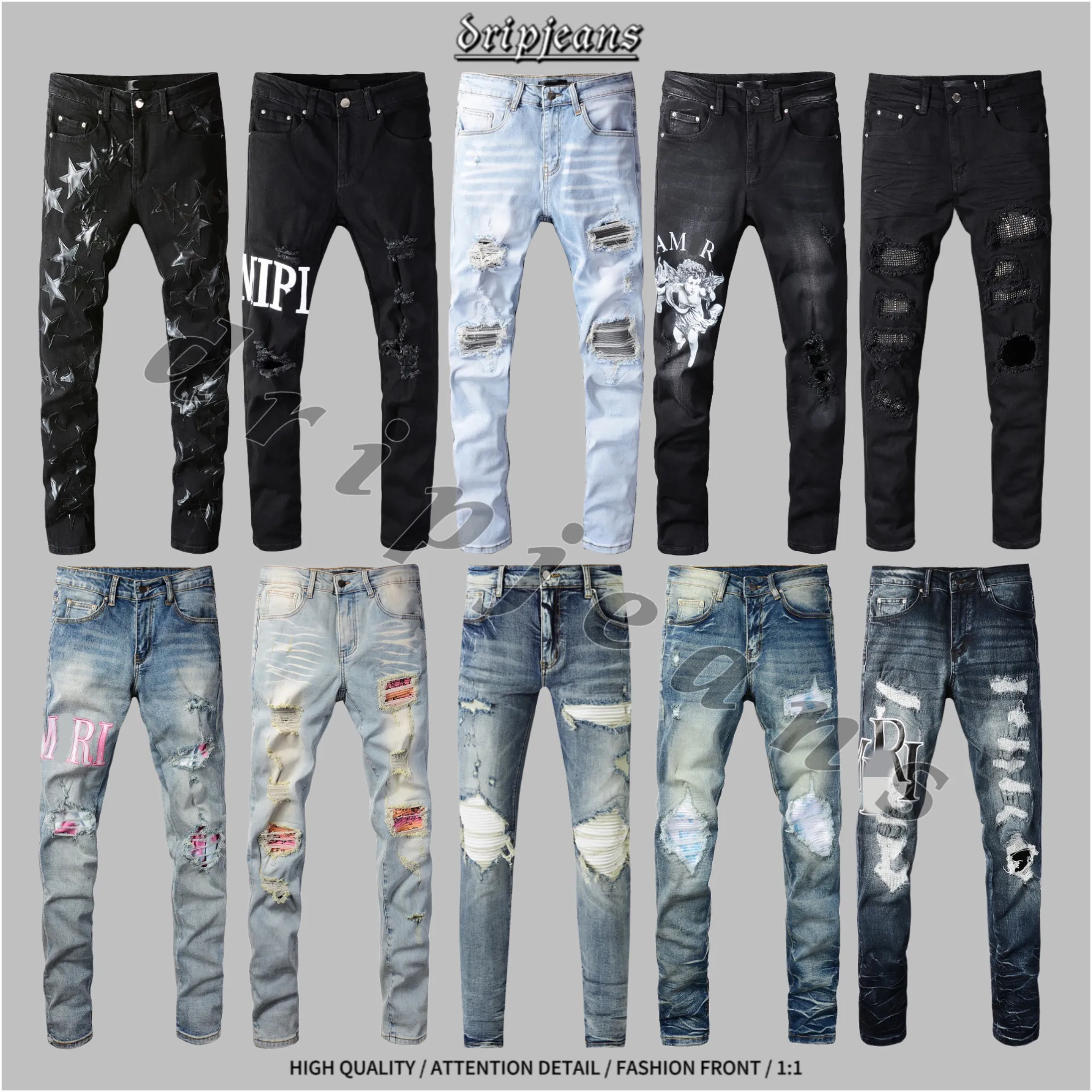 amr jeans dropp jeans herrar byxor designer jeans smala passform jeans usa dropp rippade hiphop motorcykelbyxor mens jeans y2k jeans mager jeans uk dropp pantaloner dropp