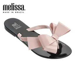 Flops Melissa Harmonic Bow III Original Brand Flip Flops 2020 Women Slippers Jelly Shoes Melissa Fashion Female Jelly Shoes Flip Flop