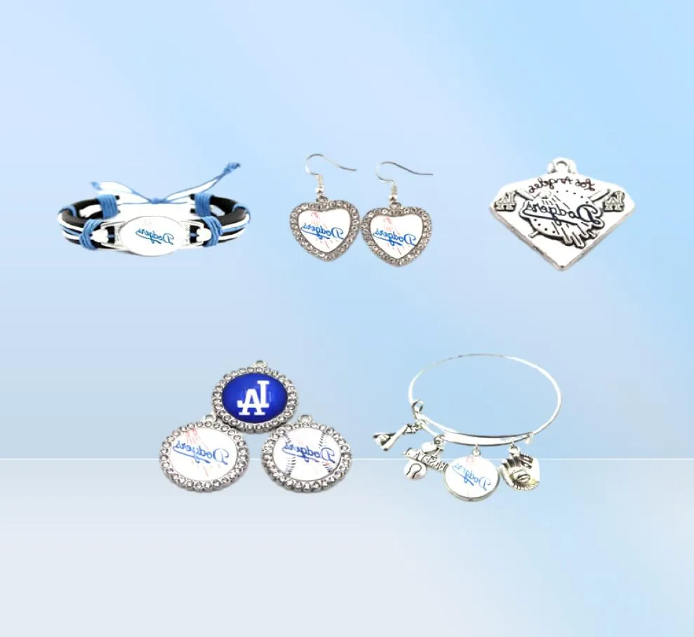 Honkbal bengelen charmes mix stijl diy hanger armband nek earrings sieraden maken accessoires2460996