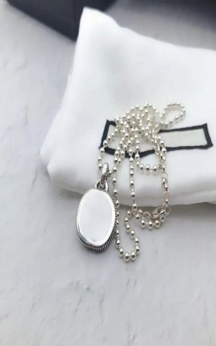 Wysokiej jakości 925 Srebrny łańcuch srebrnego naszyjnika Nowe produkty Naszyjnik Unisex para wypowiedzi Naszyjnik Dzika modzie