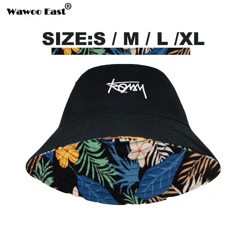 Big Head Size Pescador Capéu de pescador masculino reversível Hawaii coreano Chapéus de outono para homens Casual Panamá chapéu bob hip hop bucket Hat Men Caps 240410