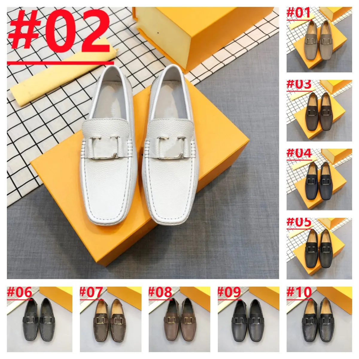 2023 top designers Dress Shoes Loafer for Men Suede Men's Shoe Casual Flats Mens Loafers Luxury Moccasins Breathable Summer Driving Shoes big size 38-46