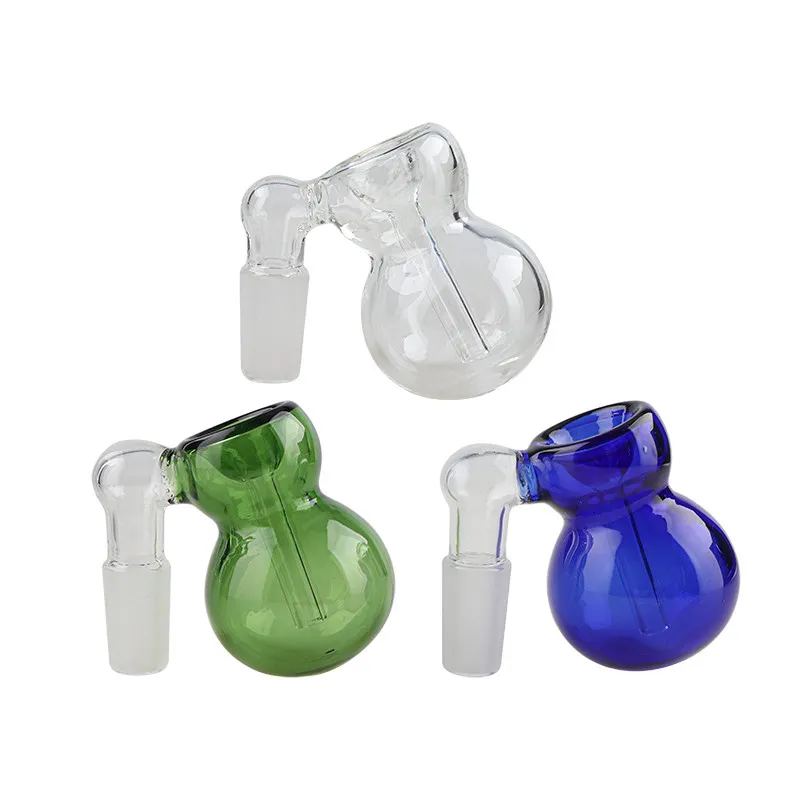 Nouveaux bols de receveur de cendres en verre avec bulles et calebash mâle mâle 10 mm 14 mm 18 mm Joint 2,2 pouces pour plates-formes en verre