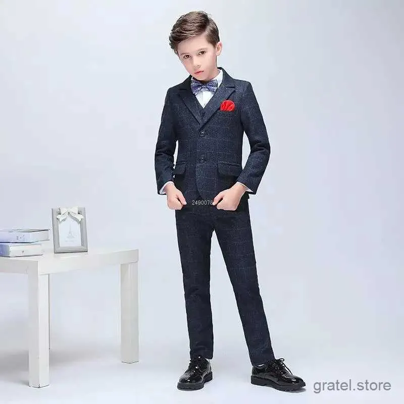 Trajes para niños traje de boda lujoso para niños Fiesta de cumpleaños formal