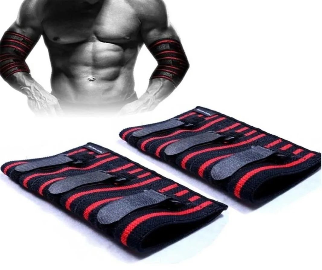 Adjustable Elbow Sleeve Brace Compression Support for Weightlifting Bodybuilding Bench Press Elbow Pad Protector 1 Pair 2202085391550