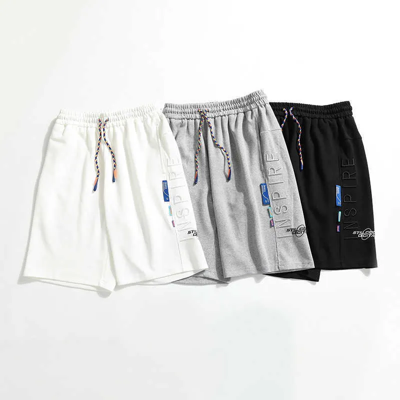 Shorts de praia para meninos verão fino e solto pernas lisas esportes casuais versáteis calças modernas