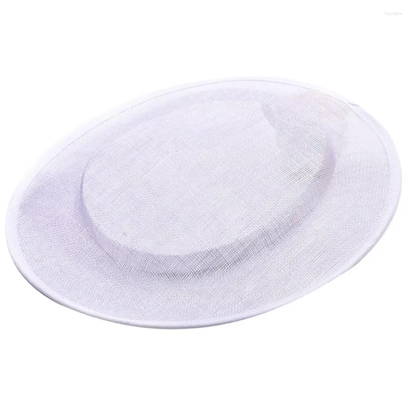 Berets Fascinator Hat Base Round Wedding DIY Craft Accessories ( White )