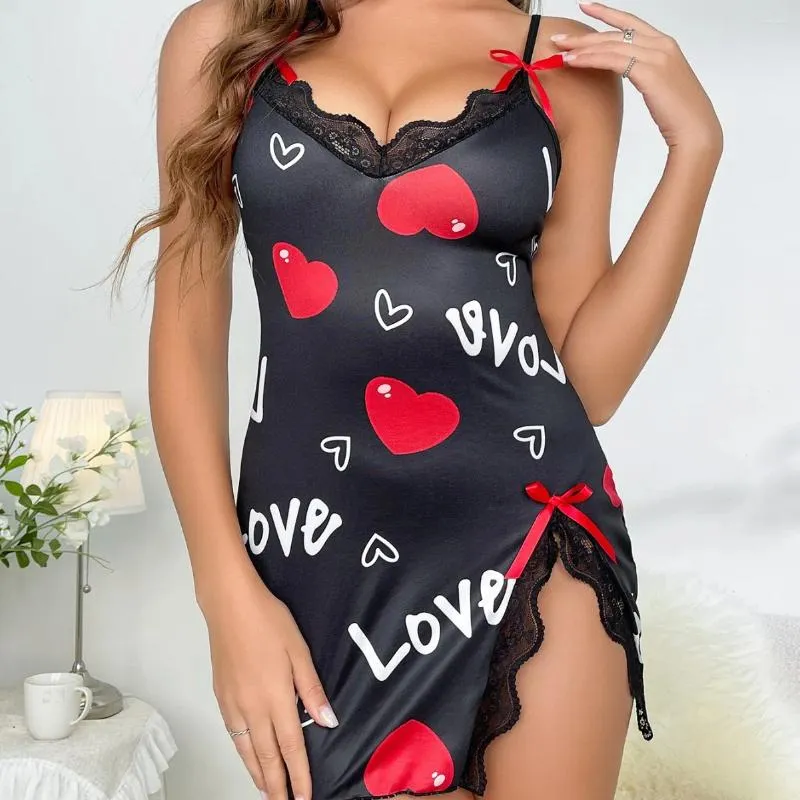 Women's Sleepwear Nightdress Pajamas Erotic Lingerie Casual Sundresses Backless Sexy Slip Dresses Loungewear