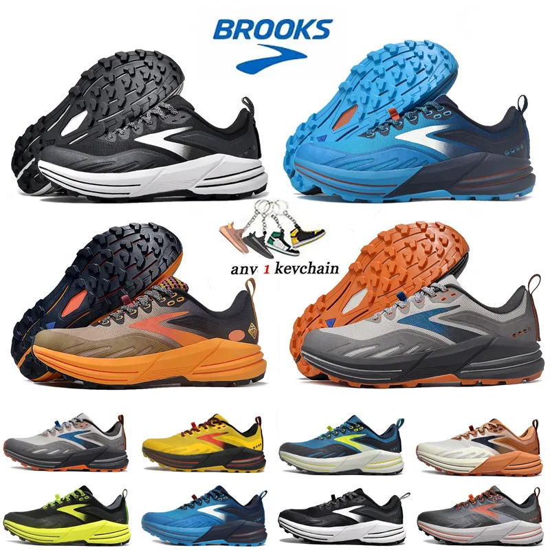 Gratis frakt Brooks Professionella löparskor Cascadia 16 Designer Mens Womes Outdoor Mountain Trail Cyning Breattable Bekväm maraton Sneakers