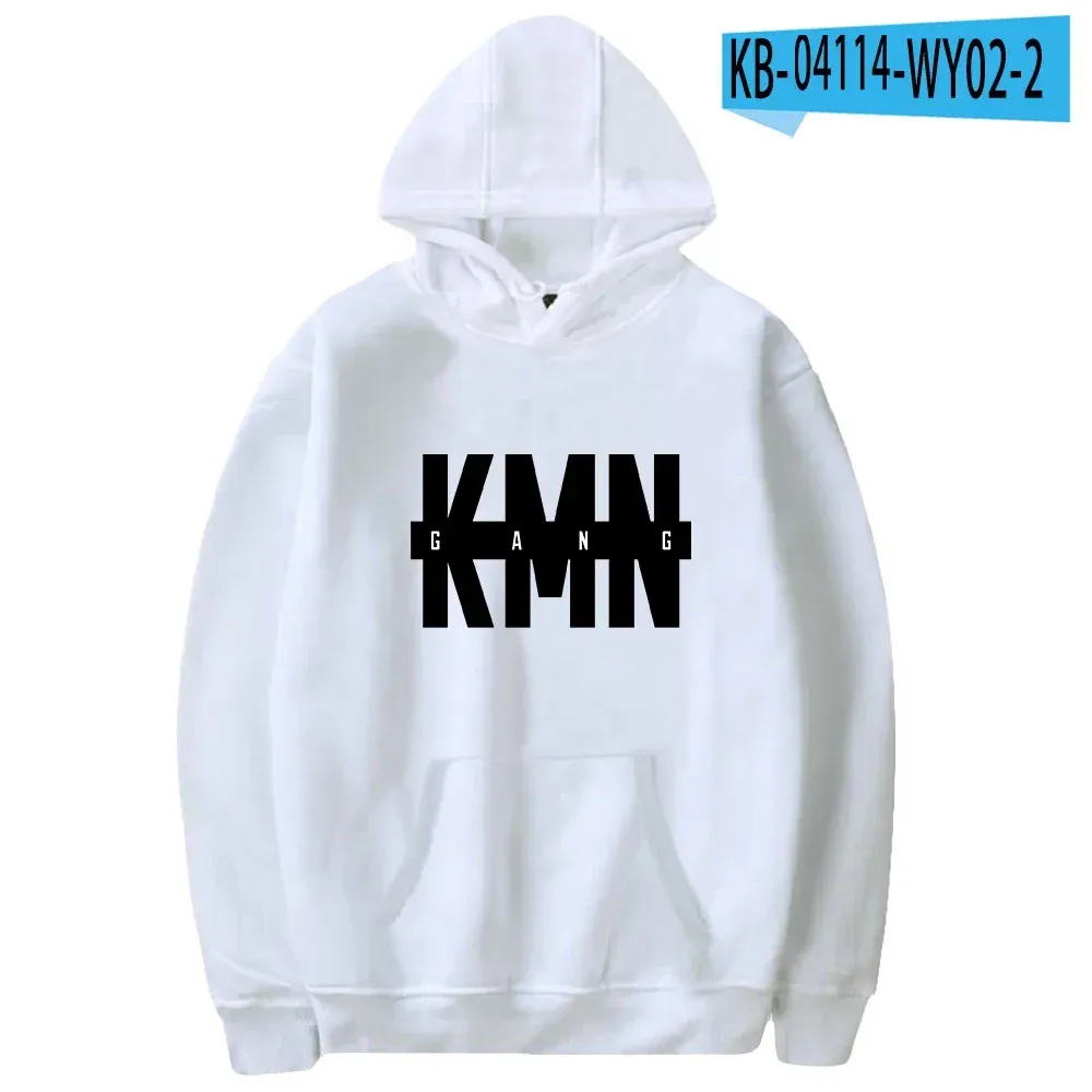 Rapper KMN Gang Oversized Hoodie Women Men Harajuku Sweatshirt Y2K Streetwear Hip Hop Pullover Hooded Jacket Casual Tracksuit