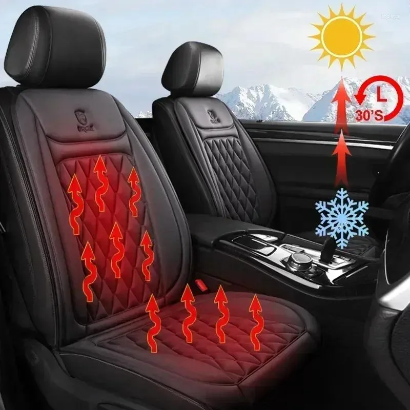 Car Seat Covers Heater 12V 24V Quick Heating Cover Flannel Cloth Mat Universal Winter Electric Heated