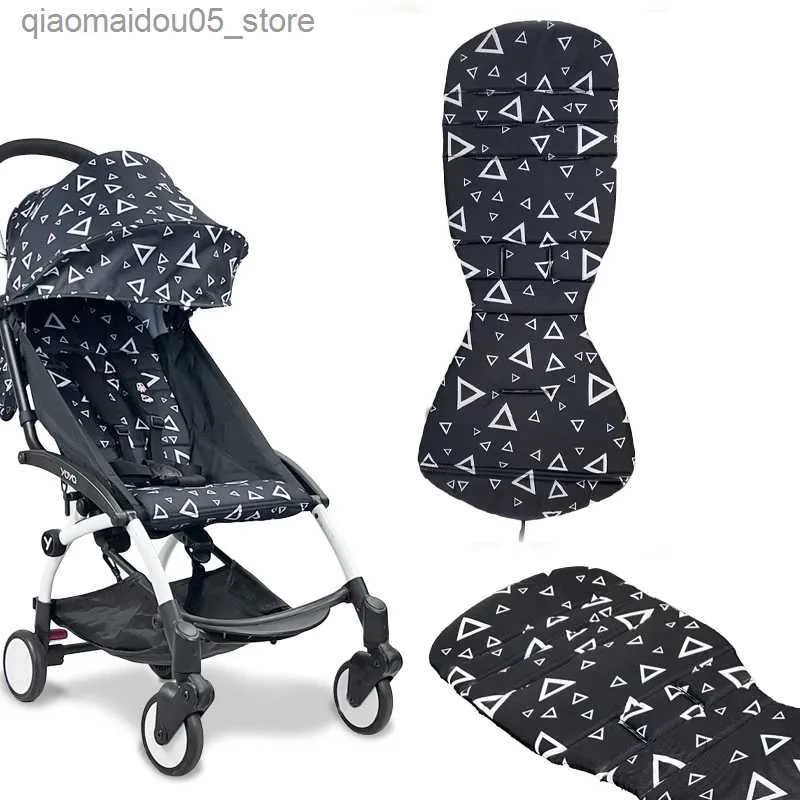 Barnvagnsdelar Tillbehör Baby Barnstolsk kudde lämplig för baby yoyo2 yoya pram oxford tygfäste fempunktsbälte tillbehör Q240416