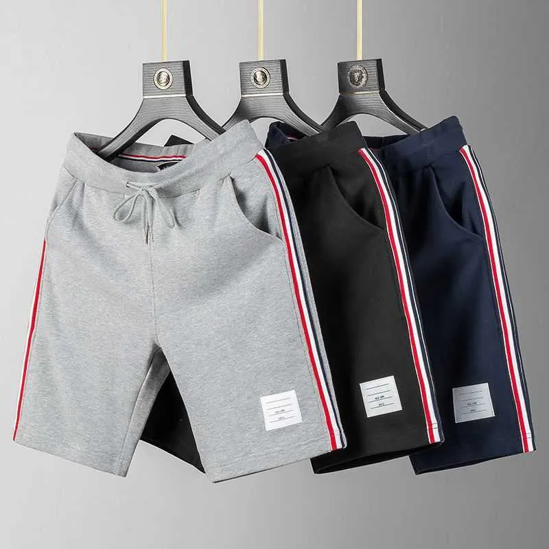 FOG shorts with side woven straps classic sporty and casual mens and womens couple outfits youth beach pants 5/4 shorts