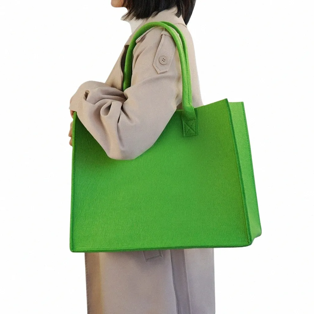 Vrouwen voelden Tote Bag Shoppers Bag Storage Organizer herbruikbare boodschappentas Handtassen 85GS#
