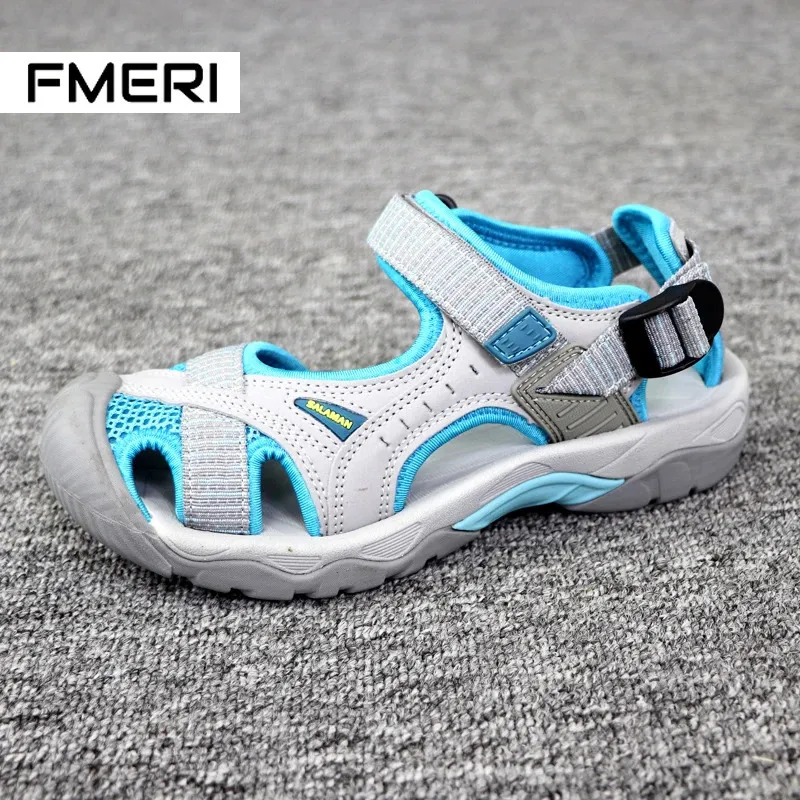 Summer Womens Sandals Sports Flat Bottomed Beach Shoes Outdoor Antiskid Soft River Tracing Baotou 240415