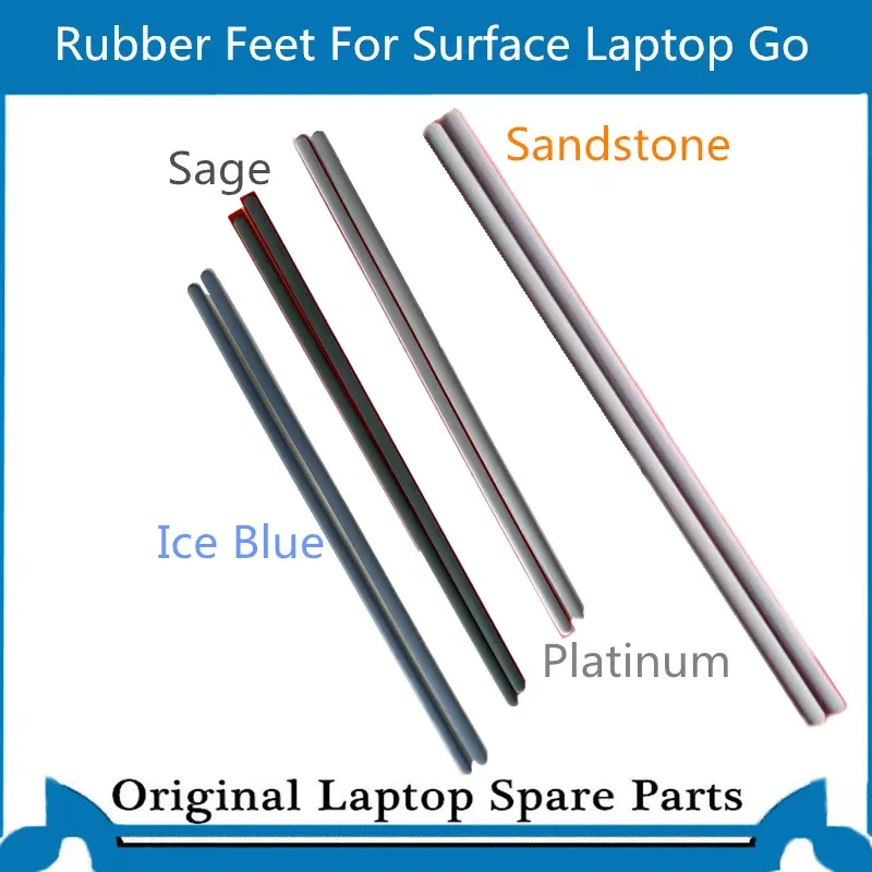 Frames 2pieces New For Surface Laptop Go 1943 Rubber Feet Bottom Case Pad Platinum Sage Sandstone Ice Blue with sticker