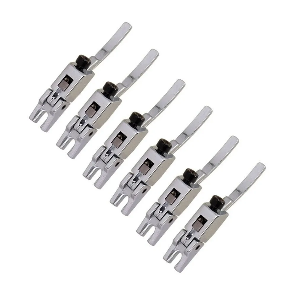 Cables 6Pcs Guitar Bridge Saddle Floyd Rose String Saddles for Electric Guitar Tremolo Bridge Double Locking