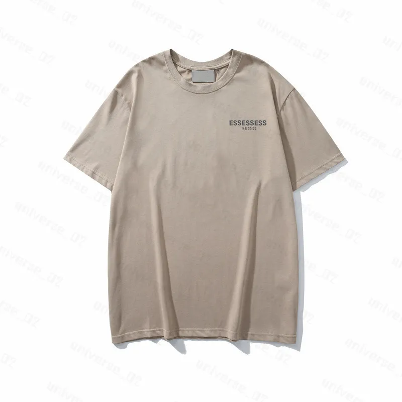 T-Shirt Essentialsshirt Erkek T gömlek kalın pamuk versiyon yaz kadın tasarımcılar tshirt moda üstleri adam gündelik mektup polos giyim kıyafetleri tees 2024 zx33