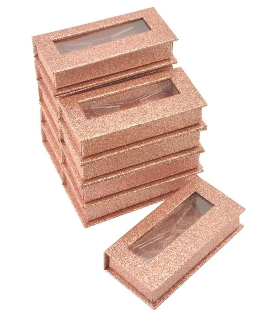 Falska ögonfransar Makeup Mink 25mm Lashes Boxar Hela lådans fodral Eyelash Packaging Package 3D Cases Bulk1362013