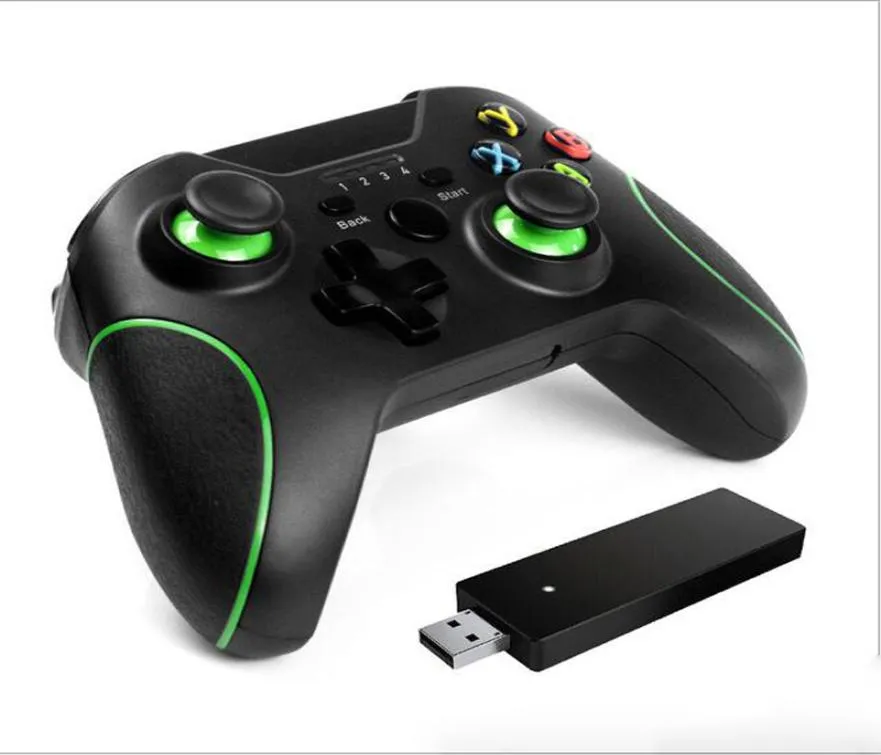 Xbox One için 24G Kablosuz Oyun Denetleyicisi Bluetooth Gamepad Joystick Bilgisayar PC Joypad Perakende Paketi ile Steam Konsolu2233267