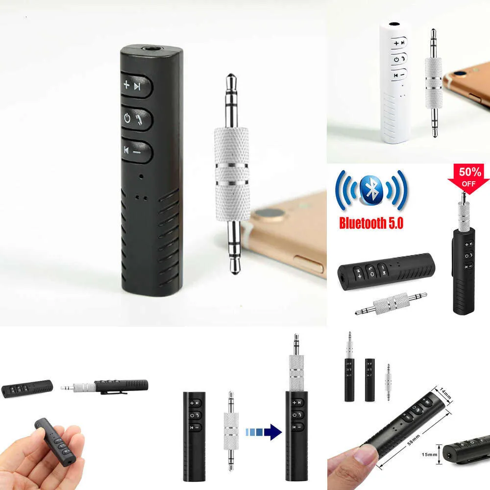 2024 3.5mm Bluetooth Care Car Bluetooth Audio Audio Audio Lavalier Portable MP3 Player Adapter للهاتف المحمول