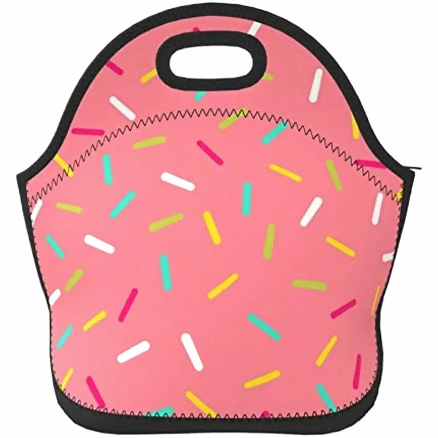 Neopren-Lunchbeutel isolierte süße Lunchbox-Tasche wiederverwendbare wasserdichte kühlere Handtasche für Arbeitsschule Picknick-Dateien E9P0#