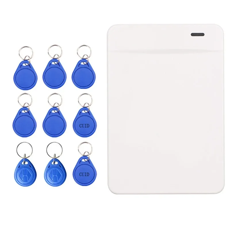 Ringar AT41 RFID Reader Writer 125KHz 13,56 MHz Copier Duplicator USB -programmerare med 5 UID 2 CUID 2 ID KeyChain