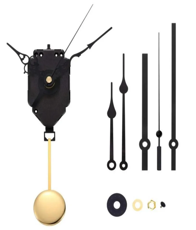 Repair Tools Kits DIY Pendulum Clock Movement Mechanism With 3 Pairs Different Hands Quartz Shaft Wall Kit Parts Replacement2265874