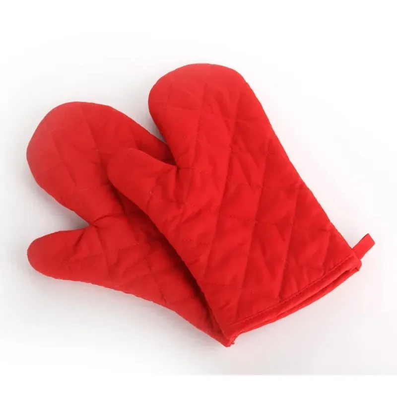 Professional Cotton Oven Mitt Heat Proof Resistant Protector Kitchen Cooking Pot Holder Glove Kitchen Bakeware Supplies