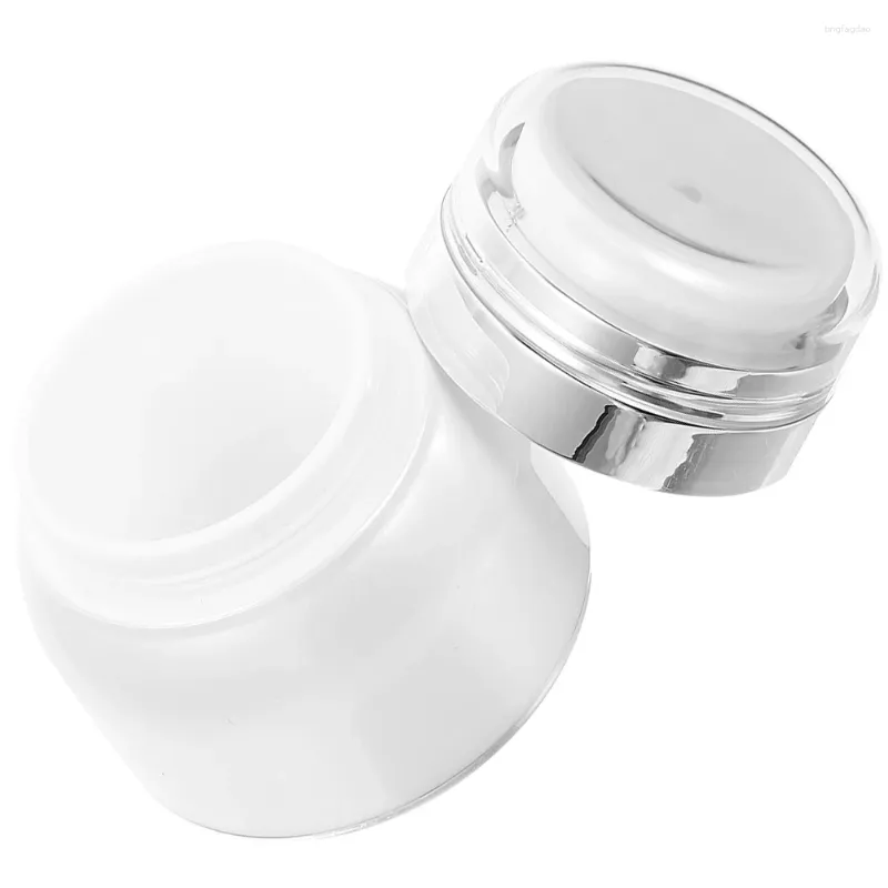 Opslagflessen Airless Pump Jar Travel Vacuüm Cream Lotion Containers voor toiletartikelen Lekbestendig