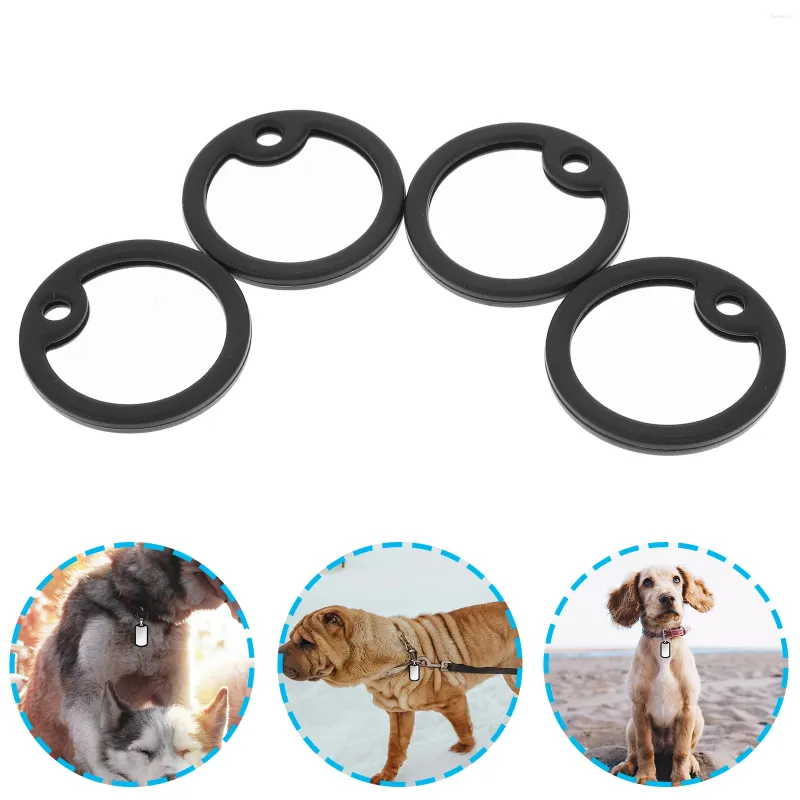 Hunde Tag 4PCS ID Schalldämpfer Silikon Pet Tags Katze