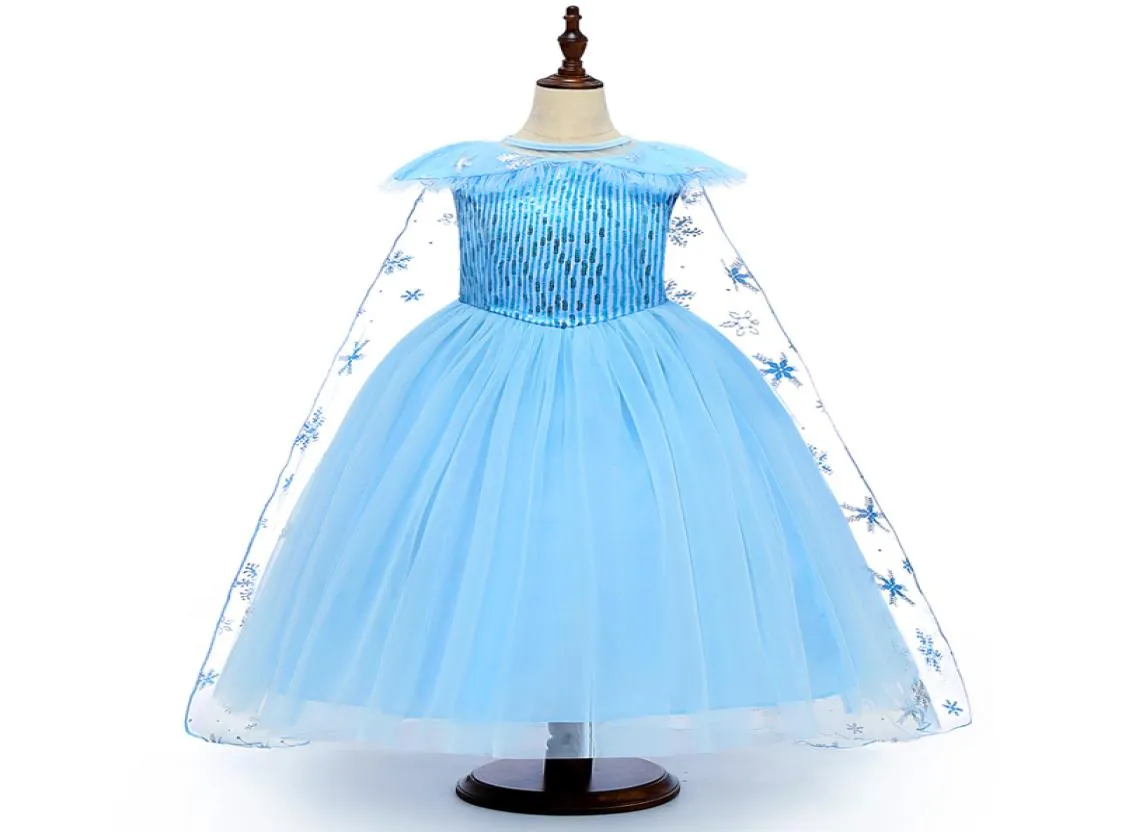 Girls Cosplay Dresses Kids Cosplay Mesh spetsar Party Dress Princess Dresses Yestidos Kids Dräkt över 3T 041934016