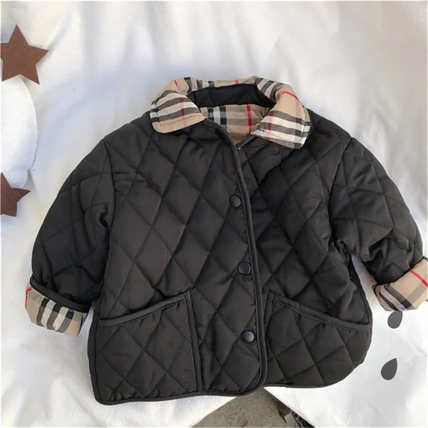 Baby Designer gepolsterte Jacke Luxus hochwertige Jacke Kinder Mädchen Jungen warme windprobische Jacke Kinderkleidung Größe 100 cm-160 cm A1